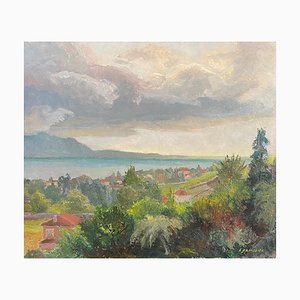 A. Ramseier, Before the Storm in Burier-La Tour, Suiza, años 70, Oil