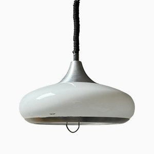 Space Age Plastic Pendant Light from Stilux Milano, 1970s