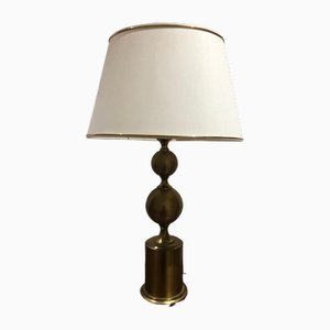 Brass Barber Lamp attributed to Philippe Barbier, 1970s