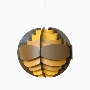 Lampe à Suspension Marron, 1970s
