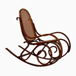Brown Bentwood Rocking Chair, 1950s