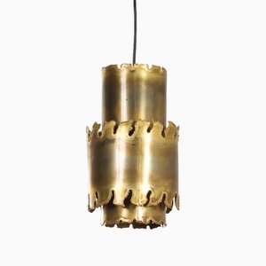 Danish Brass Pendant by Svend Aage Holm Sorensen, 1970s