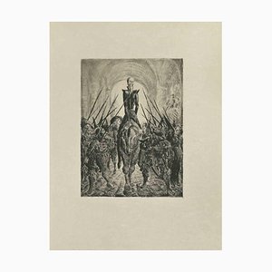 Wladyslaw Jahl, Don Quijote, Radierung, 1951