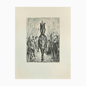 Wladyslaw Jahl, Don Quixote, Etching, 1951