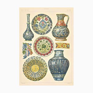 A. Alessio, Decorative Objects, Chromolithograph, Early 20th Century