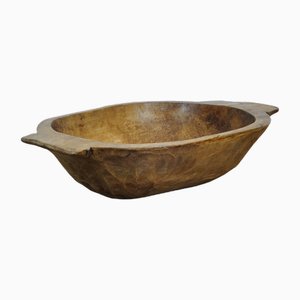 Handmade Wooden Dough Bowl, 1900s