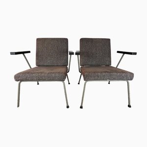 Gispen 1401 Armchairs by Wim Rietveld, 1950s, Set of 2