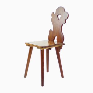 Set of Folk Style Dining Chairs, Former Czechoslovakia, 1973