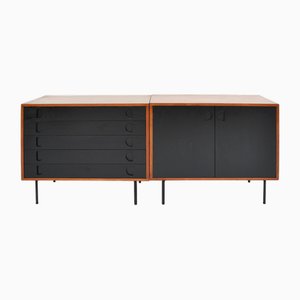 Twin Storage Cabinets with Drawers and Doors by Campo E Graffi, 1952, Set of 2