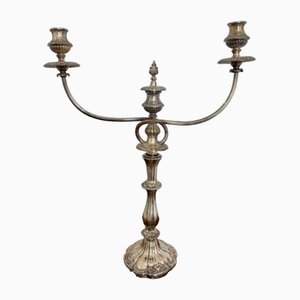 Antique Victorian Silver Plated Candelabra, 1880s