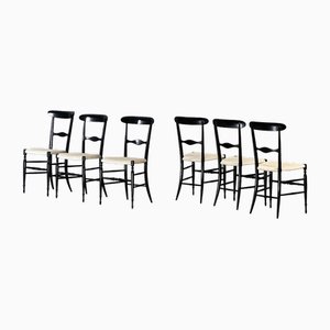 Dining Chairs by Fratelli Levaggi, Italy, 1950s, Set of 6