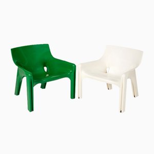 Vicario Armchairs by Vico Magistretti for Artemide, 1972, Set of 2