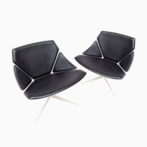 JL10 Space Lounge Chairs by Jjurgen Laub & Markus Jehs for Fritz Hansen, Set of 2