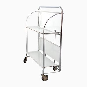 Mid-Century Foldable Dinette Serving Trolley from Bremshey Solingen, 1960s