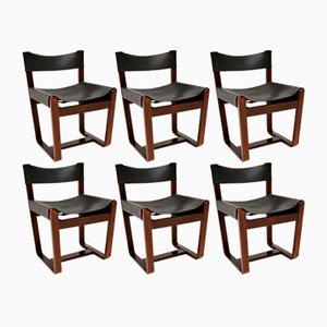 Vintage Dining Chairs attributed to Uniflex, 1960s, Set of 6