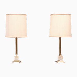 Column Table Lamps, France, 1960s, Set of 2
