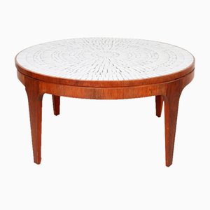 Mid-Century Mosaic and Rosewood Coffee Table, 1960s