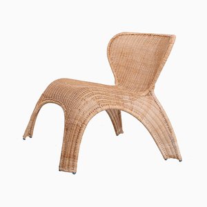 Postmodern Wicker Rattan Chair from Ikea, 1990s
