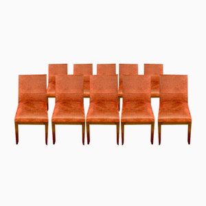 Living Room Chairs, Paris, 1980s, Set of 10