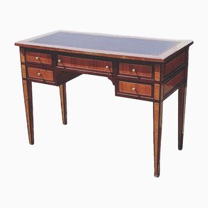 Bureau en Placage Kingswood avec Plateau Rouge