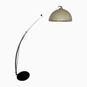 Verstellbare Mid-Century Bogen Stehlampe im Stil von Guzzini, 1970er