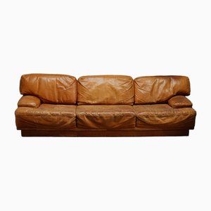 Italian Leather Sofa, 1970s