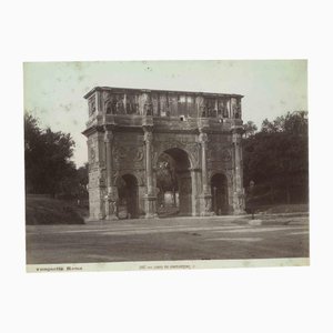 Ludovico Tuminello, Arco de Constantino, Fotografía vintage, Principios del siglo XX