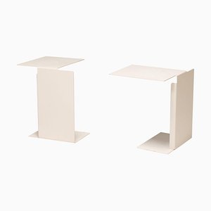Diana B White Side Tables by Konstantin Grcic for Classicon, Set of 2