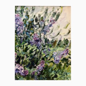 Georgij Moroz, Wild Lilac Flowers, 2002, Aceite