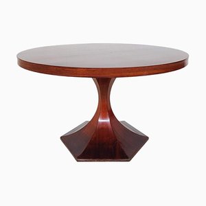 Mesa de comedor Mid-Century moderna de madera atribuida a Giulio Moscatelli, años 60