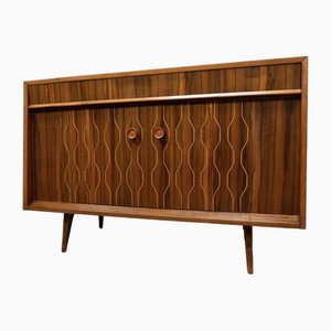 Mid-Century Helix Walnut Inlay Sideboard from Maple & Co.