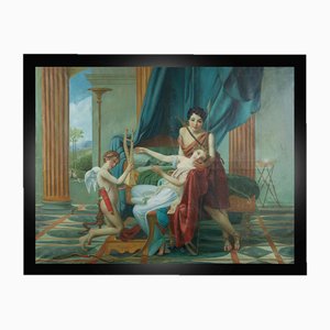 Artiste Français, Scène Néoclassique, Début 20ème Siècle, Huile sur Toile, Encadrée