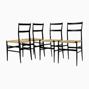 Superleggra Chairs attributed to Gio Ponti for Cassina, 1950s, Set of 4