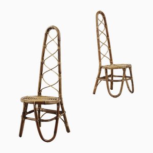 Chair by Tito Agnoli, Rotin & Bambou, Italy, 1960s