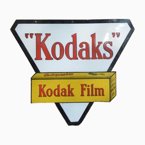 Doppelseitige Emaillierte Plaque Kodaks Film, 1920