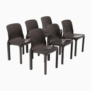 Selene Stühle von Vico Magistretti für Artemide, 1960er, 6er Set