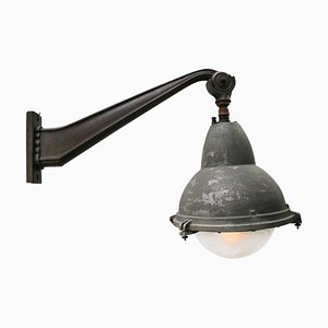 Vintage French Cast Iron and Aluminum Streetlight by Eclatec, France