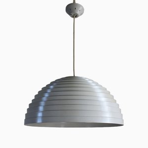 Lampada da soffitto Step in metallo laccato bianco di Martinelli Luce, anni '70