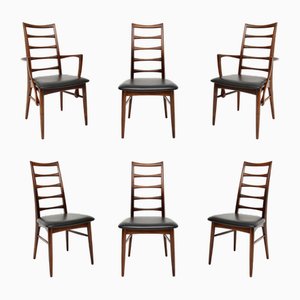 Danish Lis Dining Chairs attributed to Niels Koefoed from Hornslet Furniture Factory, 1960s, Set of 6 attributed to Niels Koefoed, Set of 6