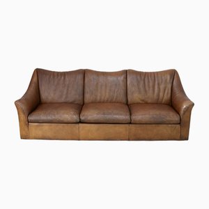 3-Seater Sofa in Leather from Mobilier International, 1970s