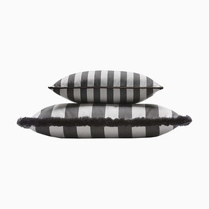 Striped Outdoor Happy Cushion Covers from Lo Decor, Set of 2