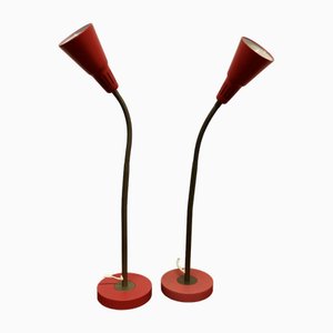 Vintage French Angle Desk Lamps, 1950s, Set of 2