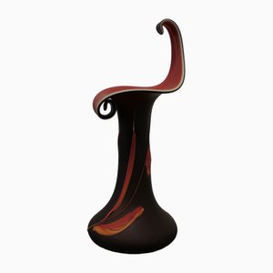 Large Jack in the Pulpit Art Glass Vase, 1960s