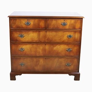 George III Style Mahogany Chest of Drawers by Bevan Funell Reprodu, 1960, Set of 2