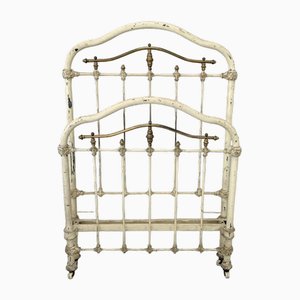 Estructura de cama francesa de latón y metal