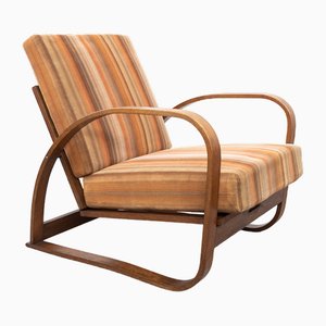 Vintage H 70 Adjustable Lounge Chair by Jindrich Halabala for Up Zavody, 1930s