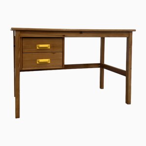 Modern Pine Desk with Two Drawers, 1980s
