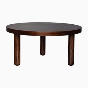Round Wooden Table attributed to Architetti Artigiani Anonimi, 1975