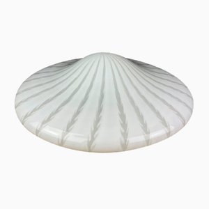 Classic Swirl Murano Glass Ceiling or Wall Lamp, Italy, 1970s
