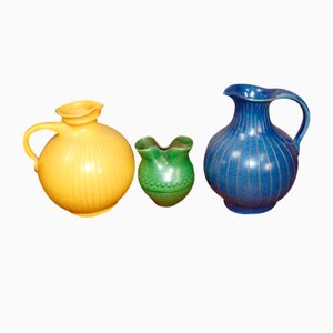 Vases Ritzdekor par Wilhelm Kagel pour Wk Keramik, 1960s, Set de 3